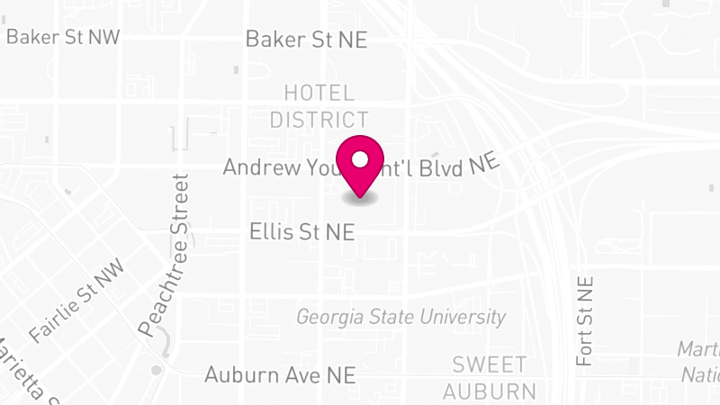 Map of Atlanta Radisson