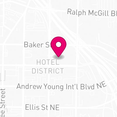 Map of Hilton Atlanta