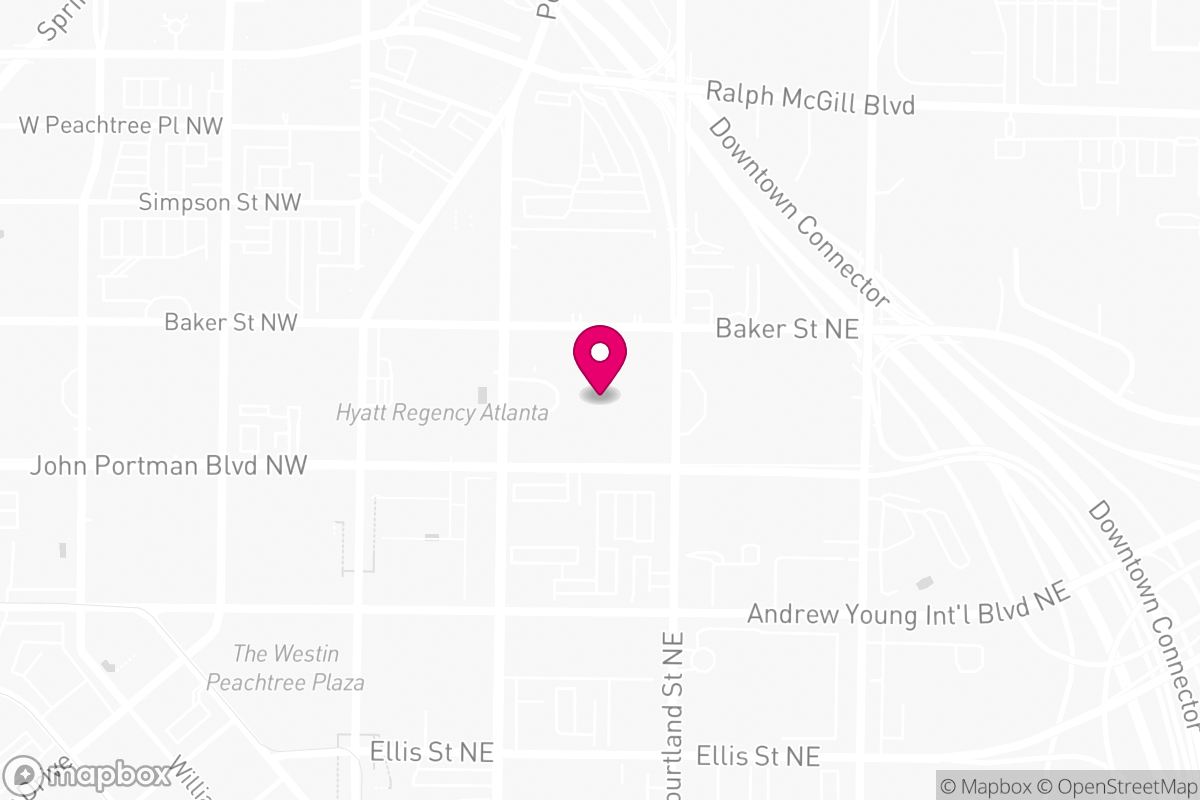 Map of Atlanta Marriott Marquis