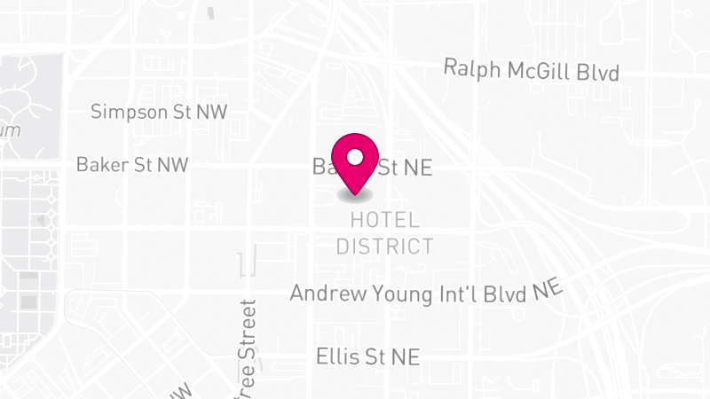 Map of Atlanta Marriott Marquis