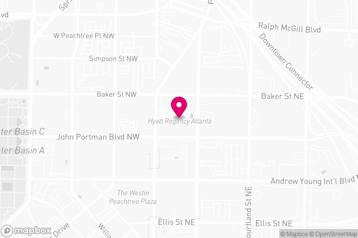 Map of Hyatt Regency Atlanta