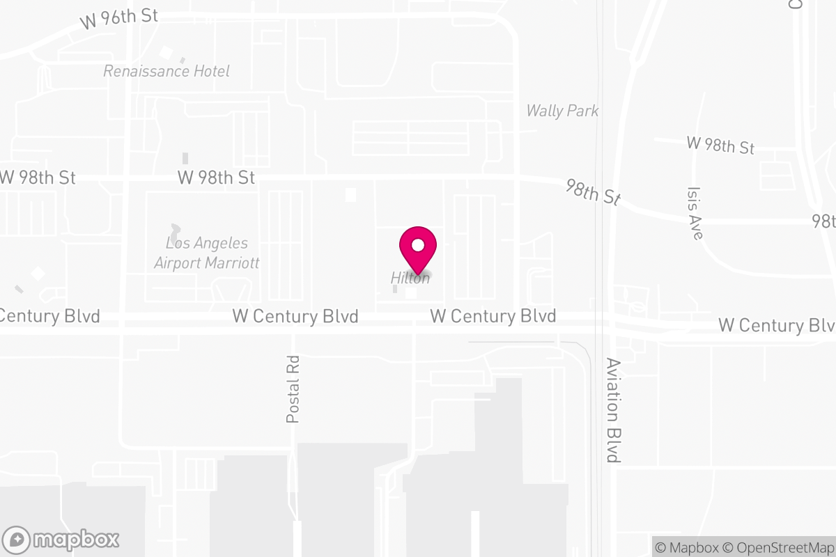 Map of Hilton Los Angeles Airport