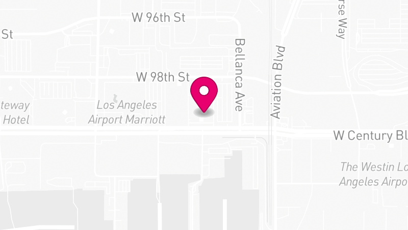 Map of Hilton Los Angeles Airport