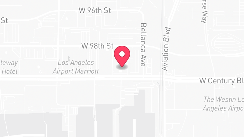Map of Hilton Los Angeles Airport